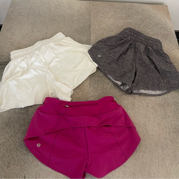 2 pairs Lululemon Womens shorts and 1 Like new skort (white) - Picture 5 of 6